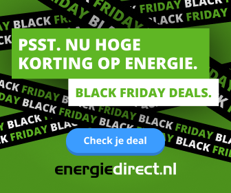 Black Friday deal bij Energie Direct 220 euro cashback